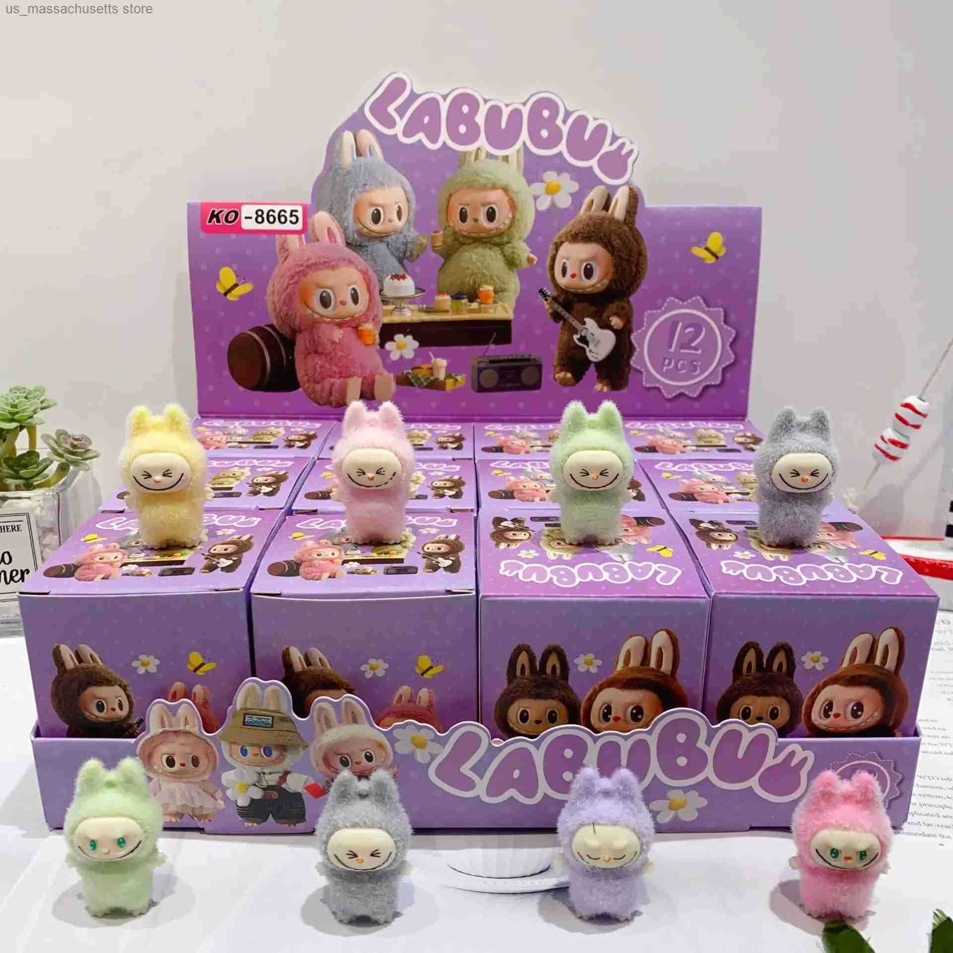 Cute Standing Sitting Posture Mini Dolls Blind Box 12pcs Kawaii Toys Desktop Decor Ornaments Collection Christmas Gifts y250515ZMK7