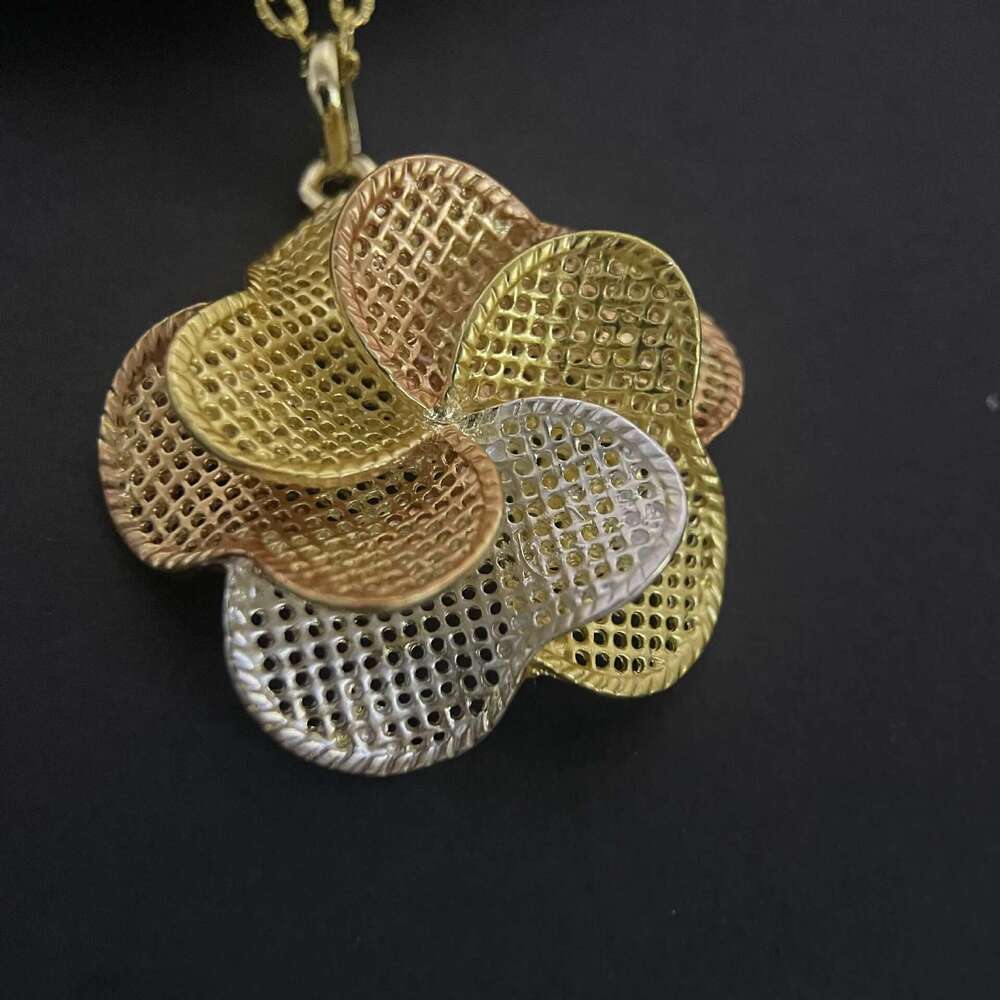 Italy Classic Gold Plated Necklace Earrings And Pendant Sets Dubai Fashion Wedding Party Accessories Jewelry Gifts