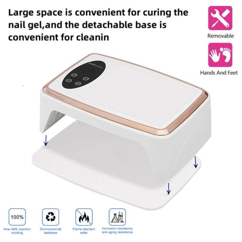90 LEDS Dryer LED UV Lamp for Curing All Gel Nail Polish Motion Sensing Manicure Pedicure Salon Tool Big Space