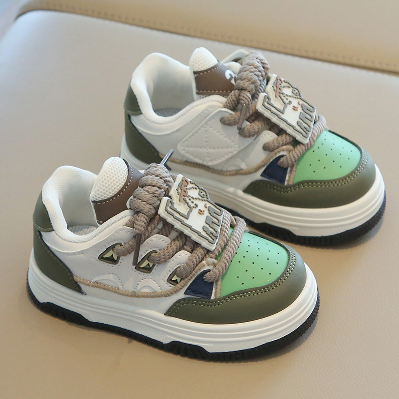Toddler's Fashion Cartoon Casual Sports Shoes Kid's School Running Kidsnest Sneakers Child Trendy Board Shoes Sizes 5.5C-1Y K0659