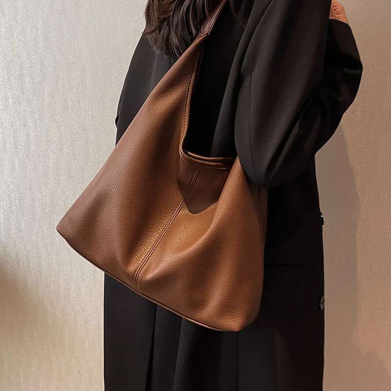 Light New Fashionable Shoulder Bag, High-End Feeling, Mother And Child PU Commuting Women's Tote Bag