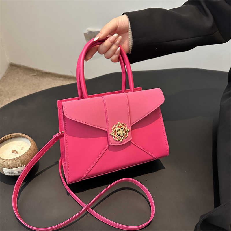 Free Delivery Designer Bag Fashion Lock Handheld Small Square For Women 2025 Light Luxury Versatile Shoulder Simple Commuter Crossbody Bag Luxury Bag