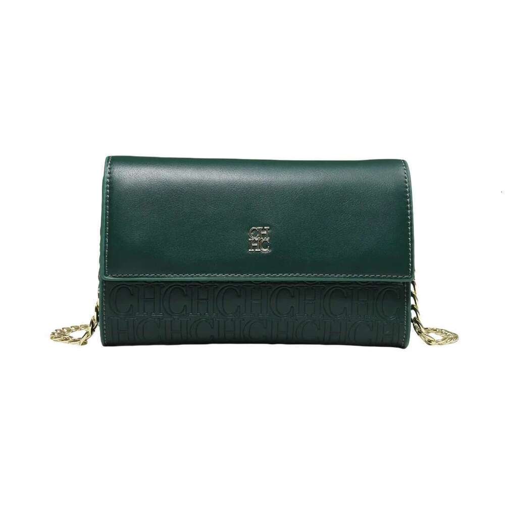 CH Exquisite Craftsmanship Crossbody Light Design Letter Elements Color Blocked Women's Chain Bag