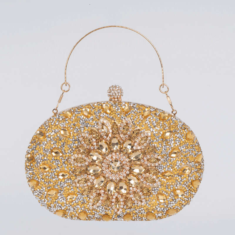 Design Suower Dia studded Personalized Evening Dress Fashionable Banquet Women's Handheld Bag, Versatile Style, New Trendy Ins