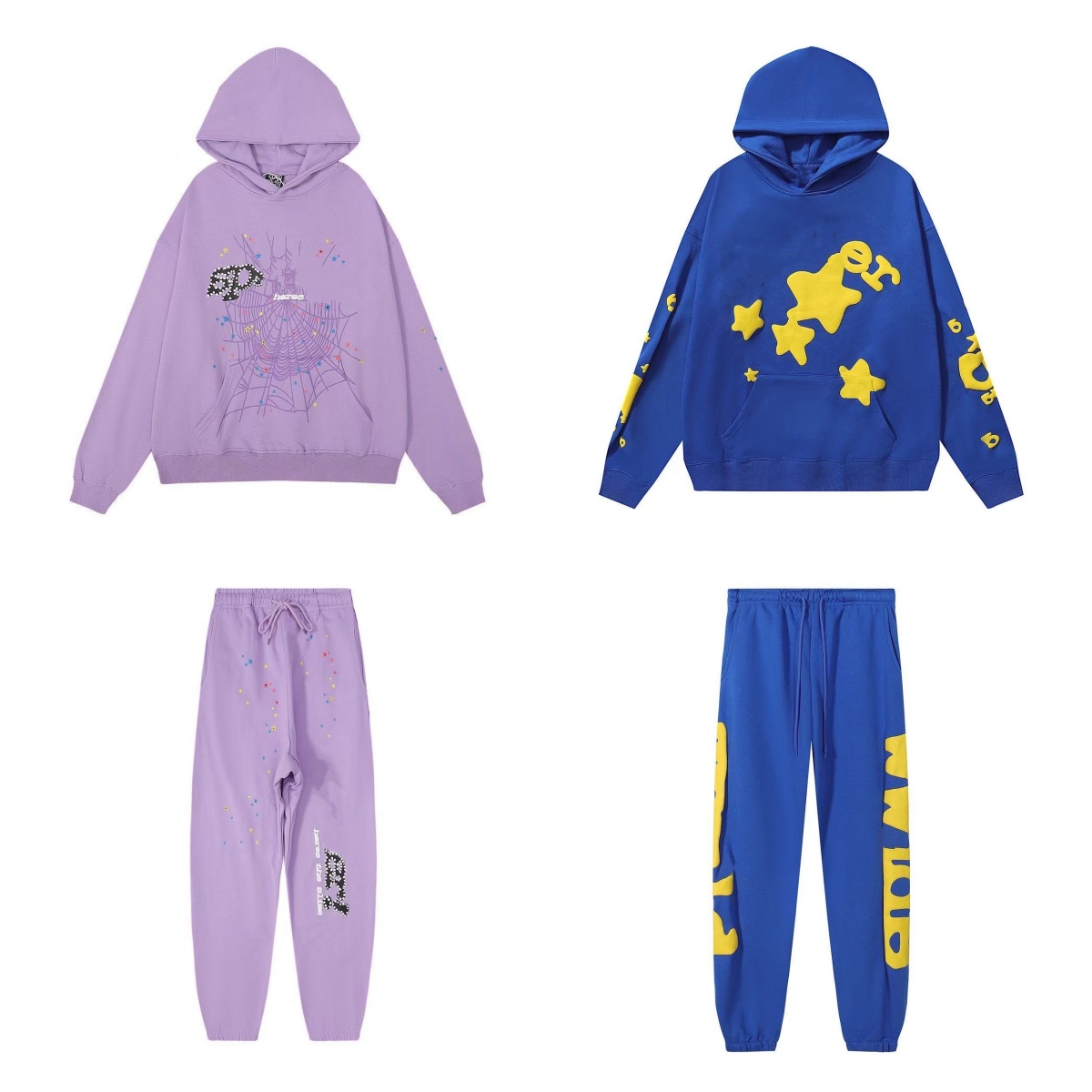 designer men hoodie spider hoodies women clothes Fashion pullover hooded sweatshirt and sweatpants sets Street youth pop hip hop clothing multi-style hoodie