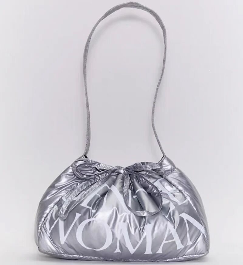 GENTLEWOMAN Dumpling with Cotton Letters 2025 New Versatile Ice Same Style Single Shoulder Underarm Bun from Thailand