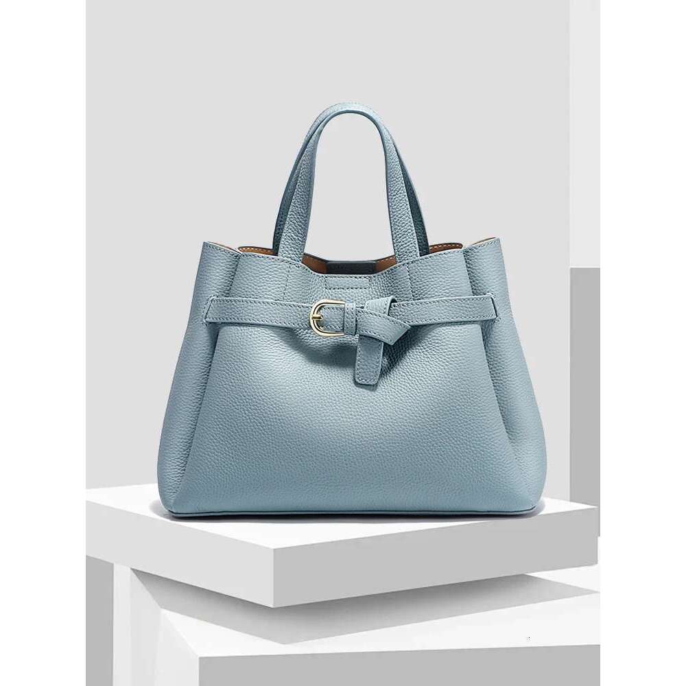 Zency Genuine Leather Top-Handle For Women Designer Crossbody Bag Zipper Purse Elegant OL Handbag 2024 New Shoulder