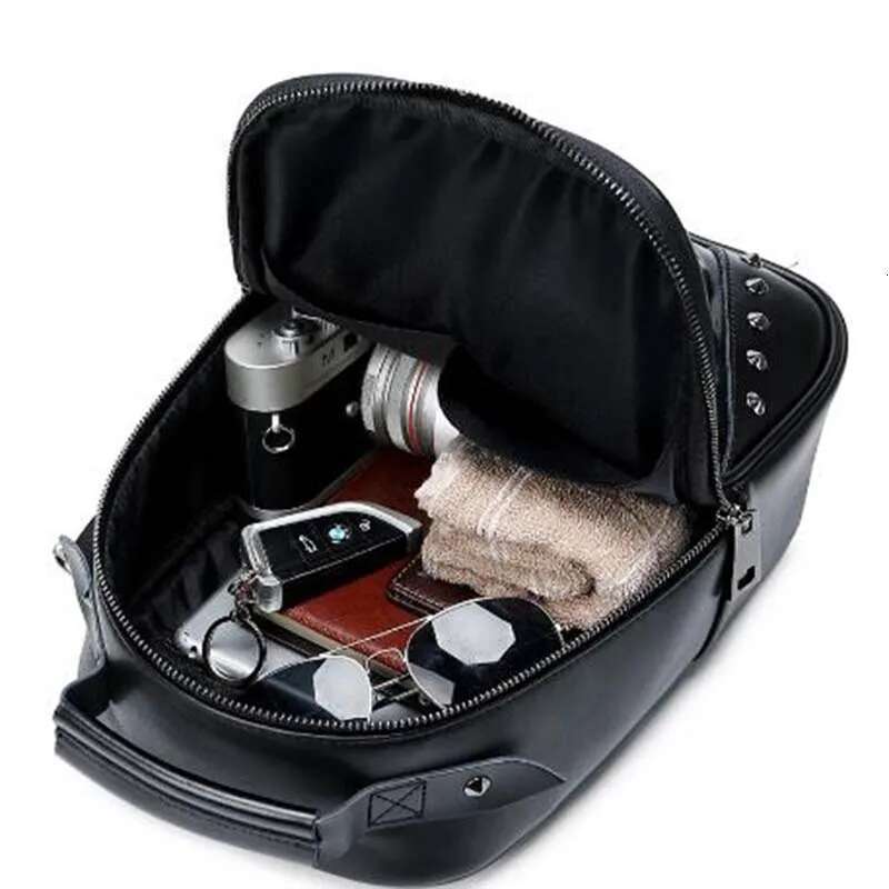 New Fashion 3D Emed Owl Backpack For Women Travel Men Rivet Bag Personality Waterproof Lady Cool School Bags