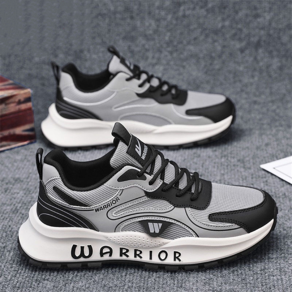 Men's spring 2025 new casual mesh wear-resistant running sports trend simple design fashionable dad shoes