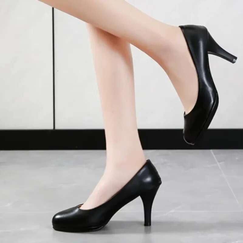 2024 Summer Classics Round Toe Women's Pumps Comfortable Shallow Office Ladies Solid Platform Female Shoes