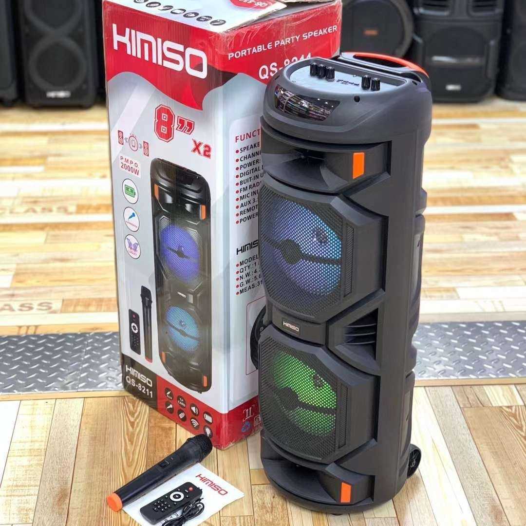 Dual 8-inch color light Bluetooth speaker, wireless microphone, 8-inch outdoor portable large speaker X241207