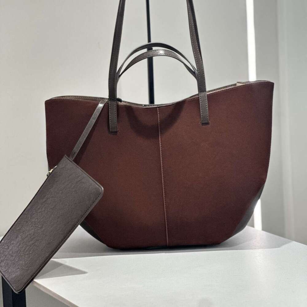 Women's Bags Designer New Frosted Leather Wing Boat Tote Bag, Large Capacity