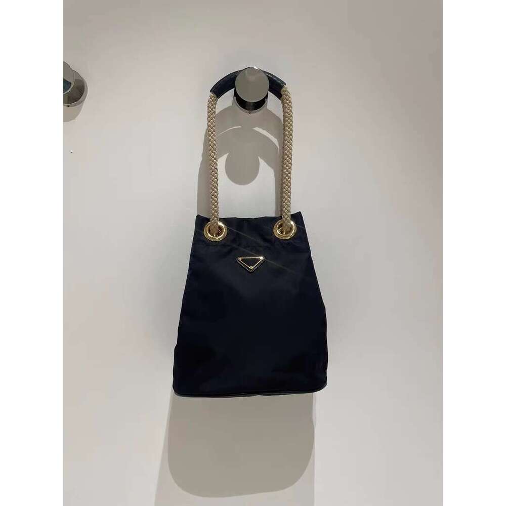 Spring Summer New Product Internet Celebrity Same Style Fashion Versatile Nylon Contrast Braided Rope Design Commuter Single Shoulder Crossbody Bag