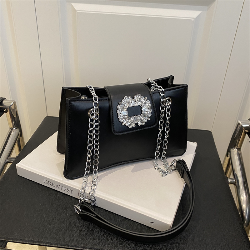 Korean Version Diamond Studded For Women's Summer 2025 New Trendy Fashion Niche Armpit Versatile Chain Shoulder New Free Delivery Luxury Bag Desi