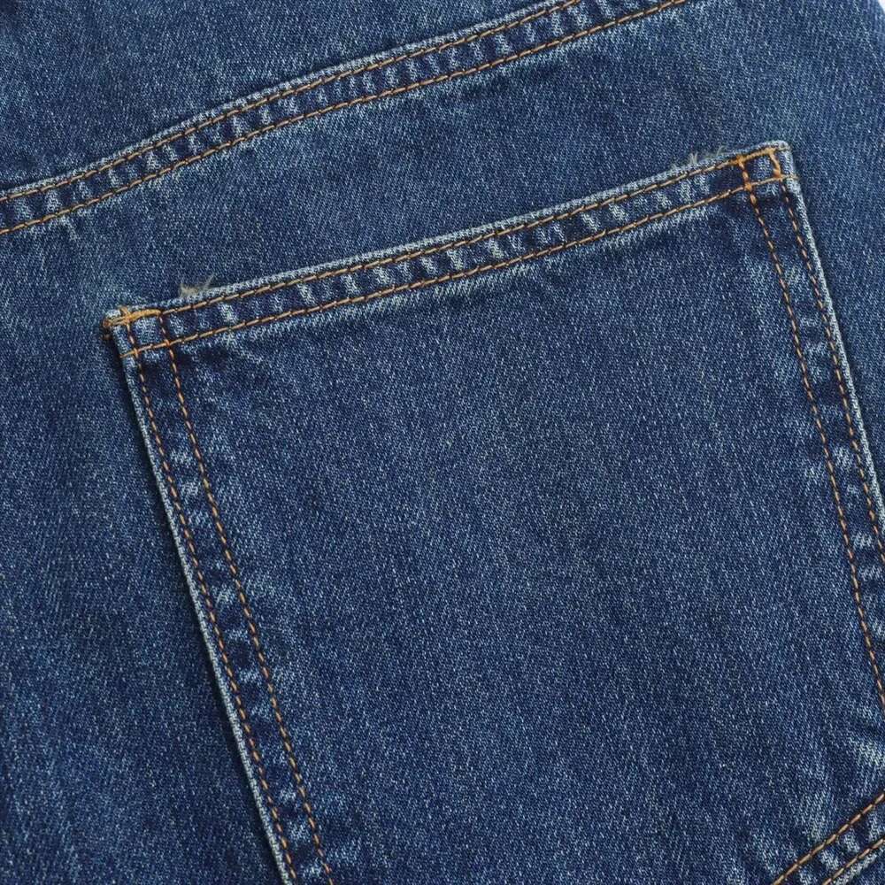 Pb&Za Autumn New Product Women's Casual Fashion High Waist Diagonal Buckle Wide Leg Cowboy Straight Pants Designer