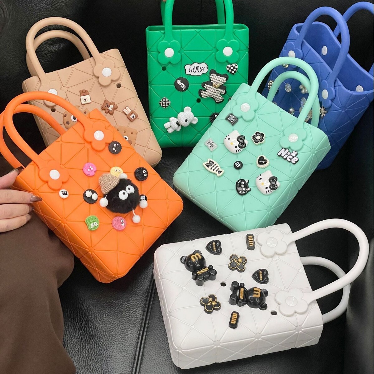 EVA Fashion Cave Summer New DIY Handbag Dopamine French Waterproof Storage Beach Bag