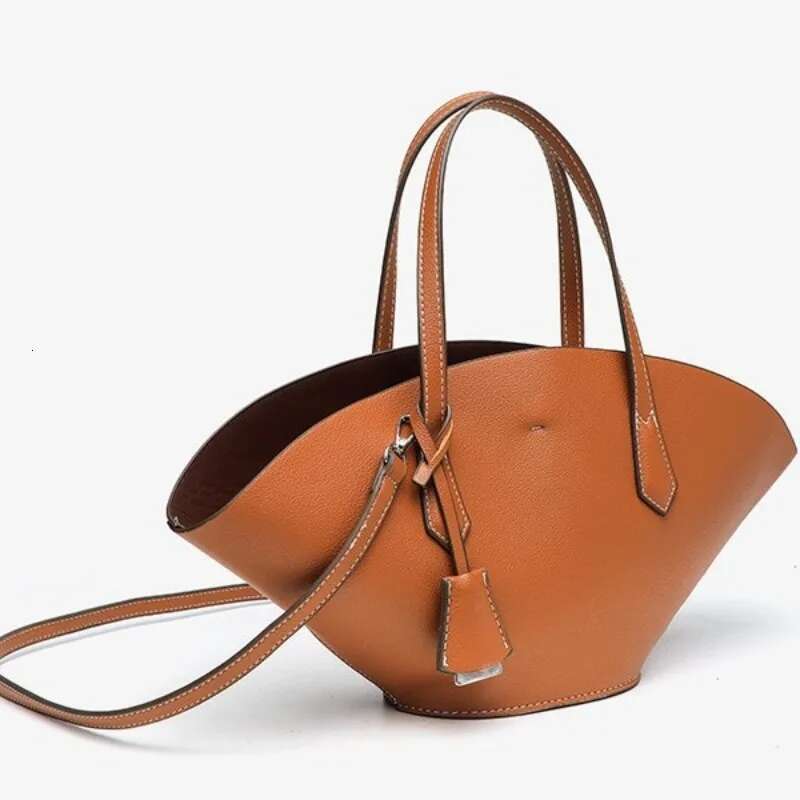 New Product: Dark Brown Yellow Commuter Handheld One Shoulder Diagonal Cross Tote Bag