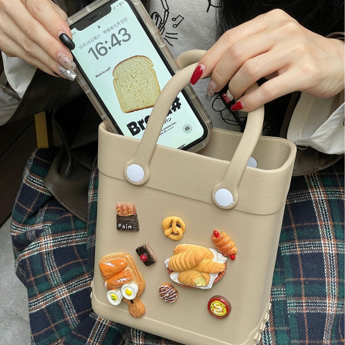 EVA Fashion Cave Summer Cartoon Waterproof Beach DIY Creative Handbag Small Square Bag
