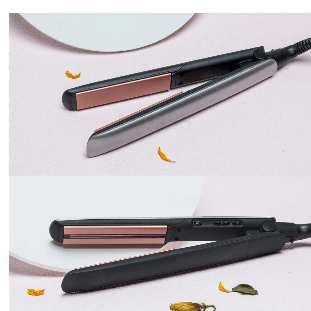 Professional Straightener Curler Negative Ion Hair Flat LCD MCH Heating Fast Roll Straight Curling Iron Corrugation