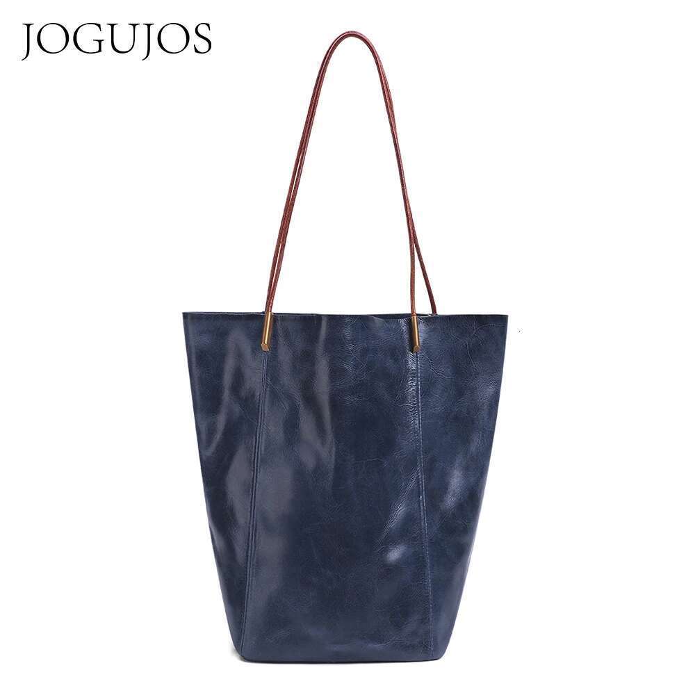 JOGUJOS Genuine Handbags Women Ladies Fashion Designer Shoulder Bag Tote Bags Real Leather Sac A Main