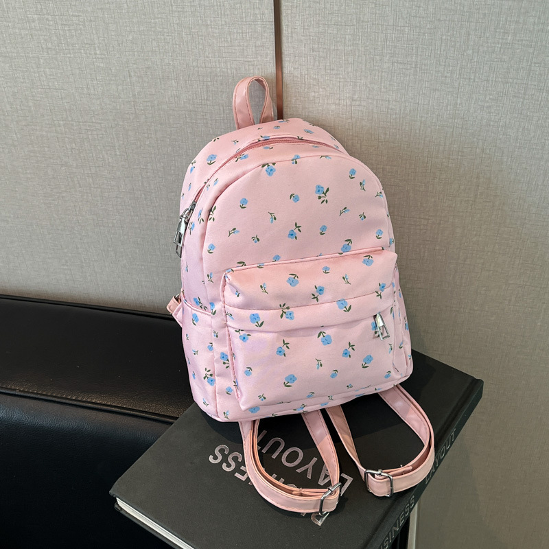 Ins Forest New Free Delivery Designer Bag Small Fresh Floral Wind Girl Luxury Bag College Student Travel Backpack Female