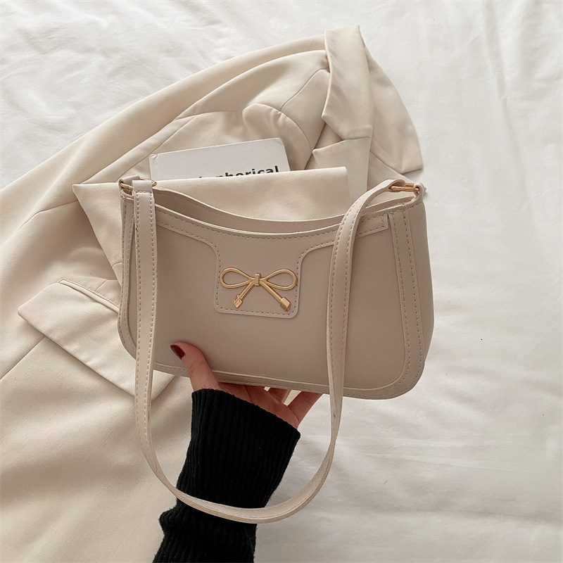 For Women Korean Style High Personality Light Luxury New Free Luxury Bag Delivery Designer Bag One Shoulder Crescent Bag New French Fashion Niche Desi