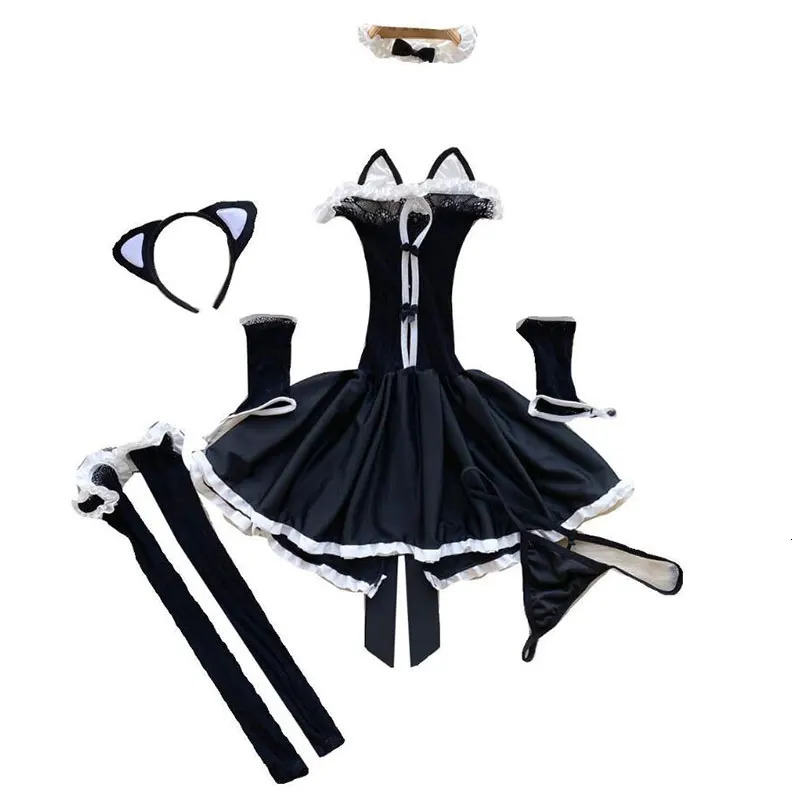 Sexy Cosplay Costume Maid Outfits Exotic Bodysuit Clothing Lolita Bra and Panty Set Stockings Anime Bikini Set Kawaii Girls 250515