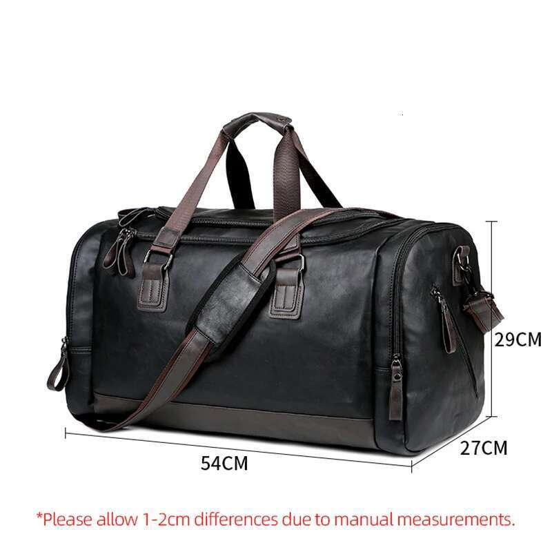 PU Leather Travel Duffel Bag Lage Weekender Overnight Tote For Men Women Gym Sports Crossbody Carry On Waterproof Handbags