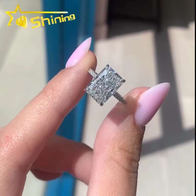 IGI CVD/HPHT Lab Diamonds Rings Custom Luxury 18K Real Gold Moissanite Diamonds Wedding/Engagement Rings