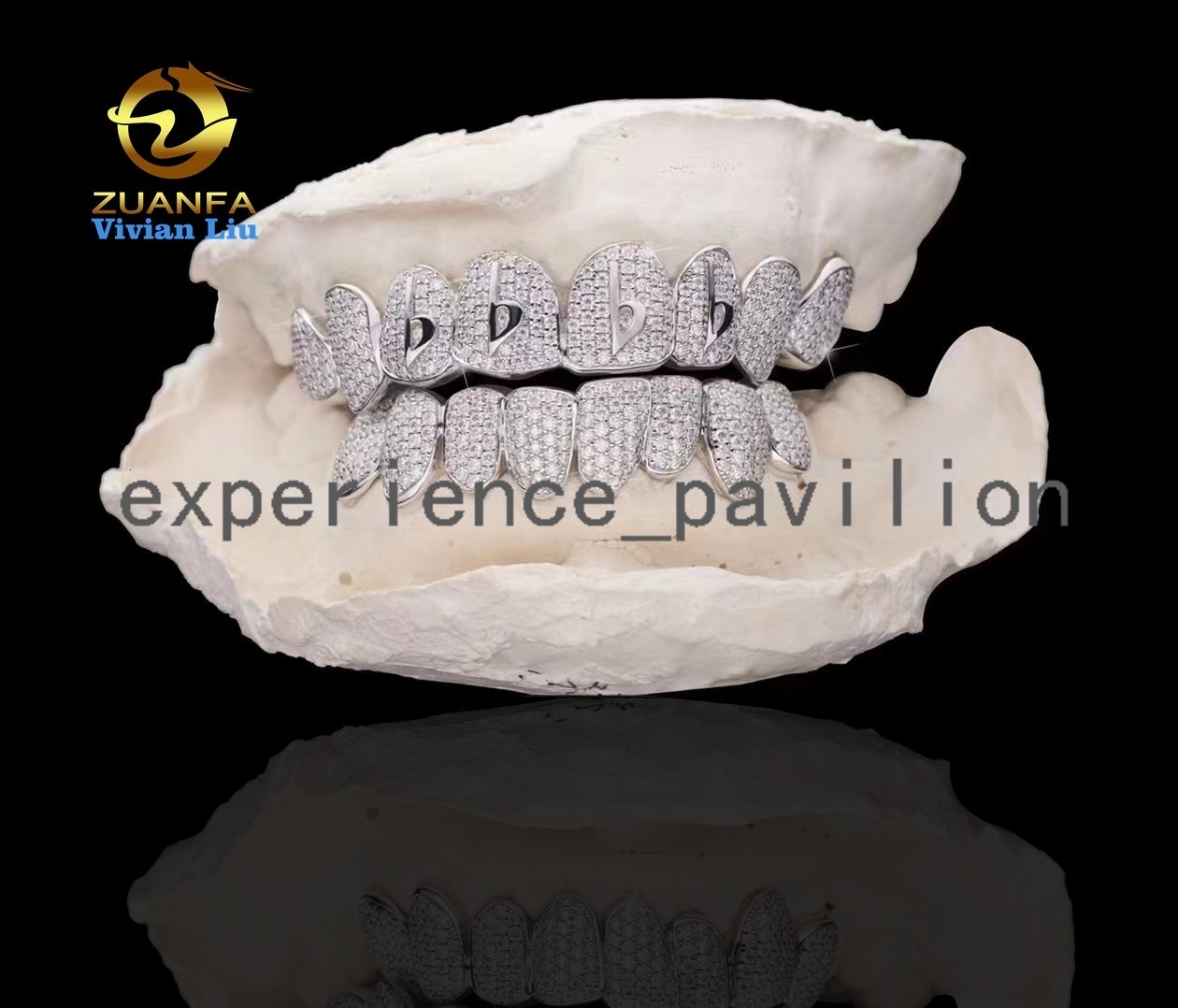 Iced Out Hip Hop Fine Jewelry VVS Moissanite Custom Diamond Grillz
