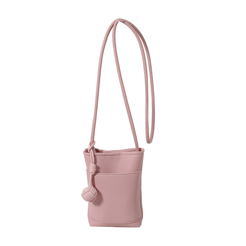 New mobile phone multifunctional commuting light luxury fashionable simple crossbody bag women's commuting bag solid color designer cute and exqu