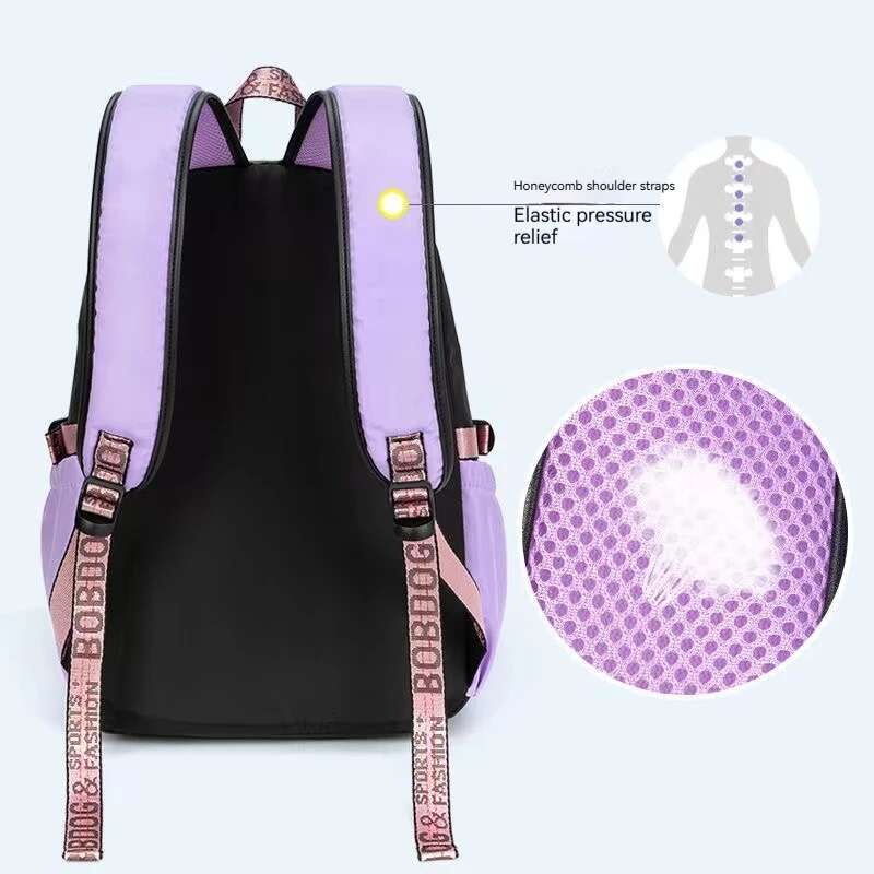 Teenagers Cute Schoolbag Shoulder Backpack Nylon Fabric Girls, Large Capacity Splash-Proof
