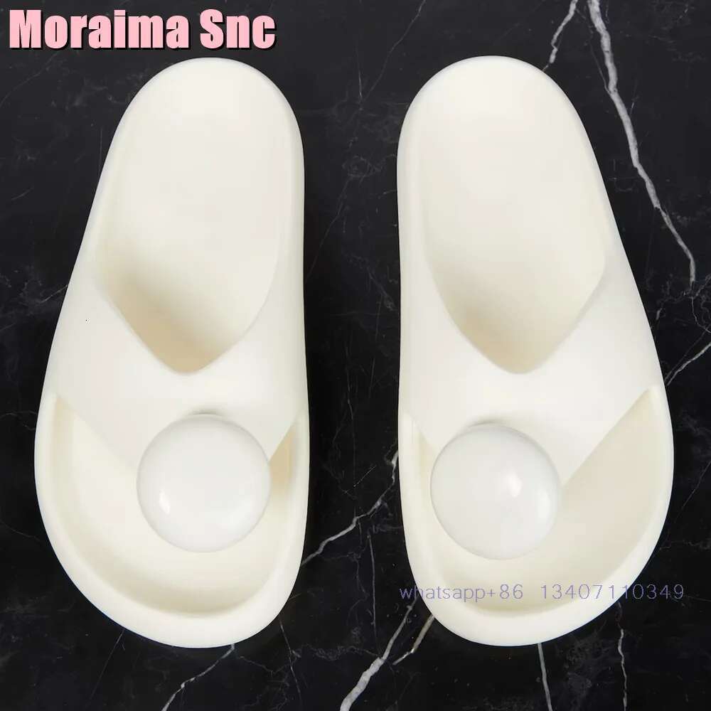 Foam Pebble Thong Sandals Round Open Toe Flip Flops Thick Bottom Sexy Fashion Women's Summer Beach Slides Outdoor Casual 2024