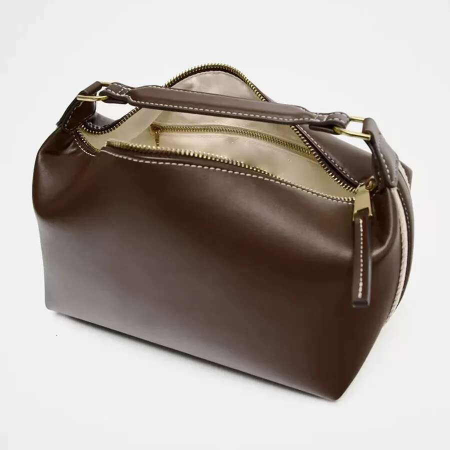 NEW PU Leather Women Designer Handbag Purses Fashion Vintage Wallet Double Zipper Half Moon Crescent Hobos Shoulder Bags