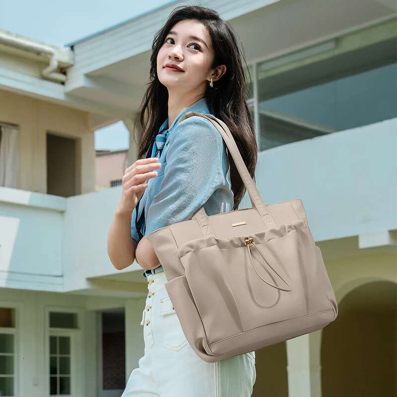 GOLF Bag Working Women Khaki Large Tote Shoulder Bags With Multiple Pockets Aesthetic Ladies Handbag Office Woman Commuter