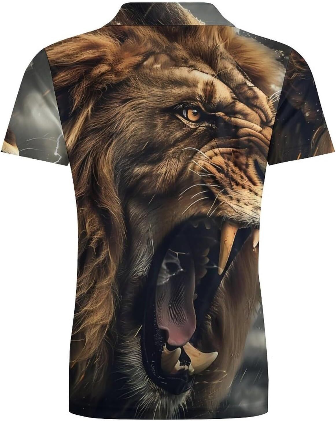 Mens Polo shirt Animal Lion 3D Print Golf Shirts for Men Print Polo Shirt T Shirts Casual Tops Polos shirts Casual tops summer clothes fashion