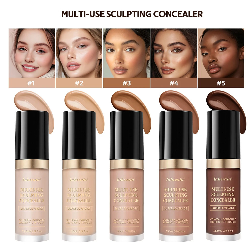 Super Coverage Concealer Multi-Use Cream Oil Free Long Lasting Hydrating Cover Contour Highlight and Retouch Face Makeup 250512