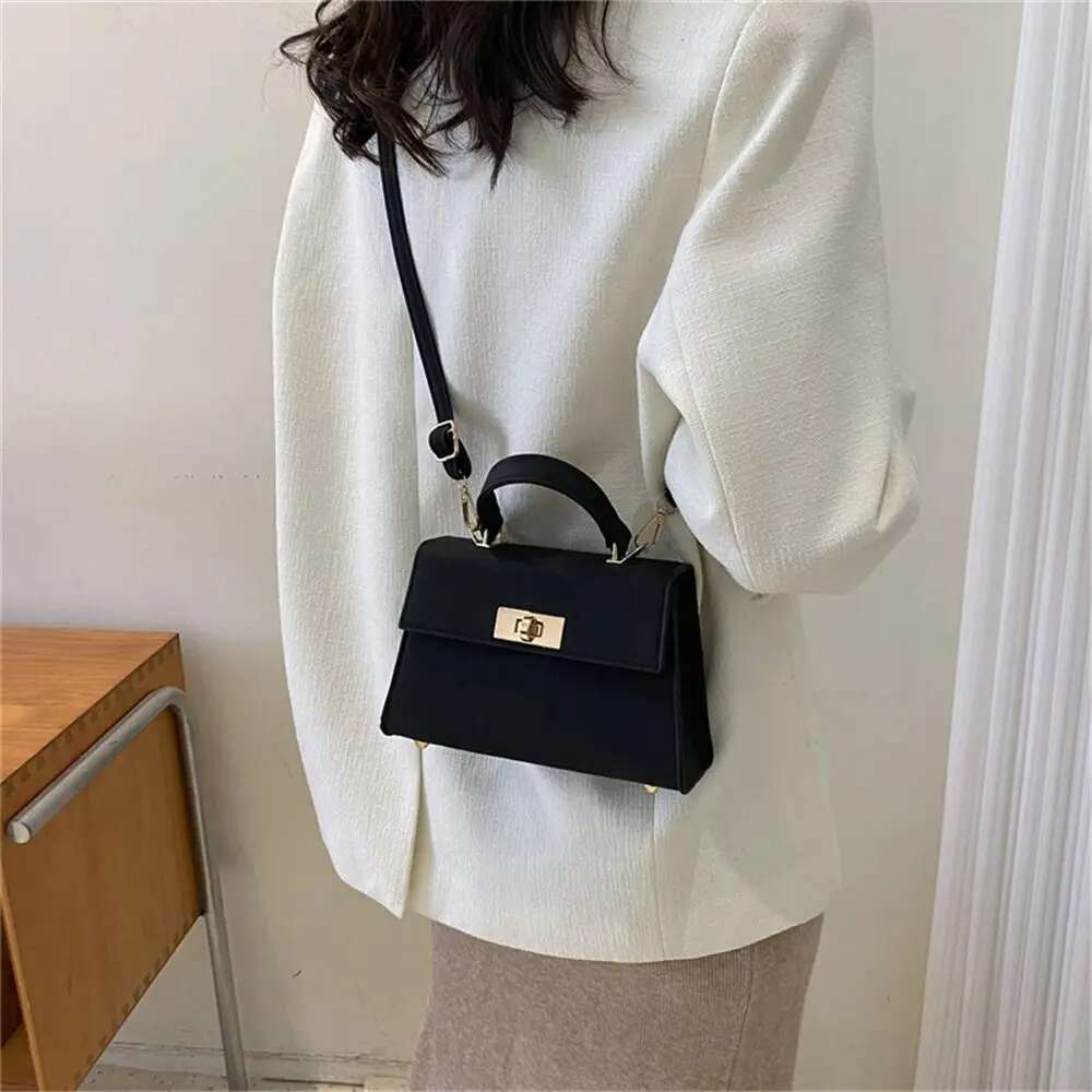 Fashion Women PU Leather Shoulder Messenger Crossbody Bag Ladies Girls Fashionable and Simple Travel Large Capacity Handbags