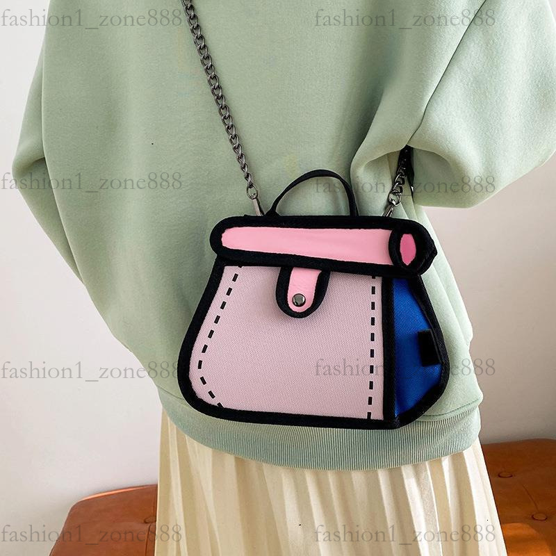 Super Cute Designer Bag Fashion 2D Cartoon Tote Bag High Quality Canvas Handbag Luxury Mini Shoulder Bags Outdoor Beach Party Holiday Gift Summer Godd