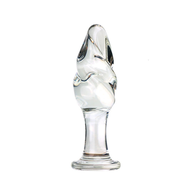 VaHppy Glass Anal Plugs Sex Toys Threaded 4 Styles SM BDSM Large 14*5CM Adult Products for Couples Masturbator Dilation Training 250515