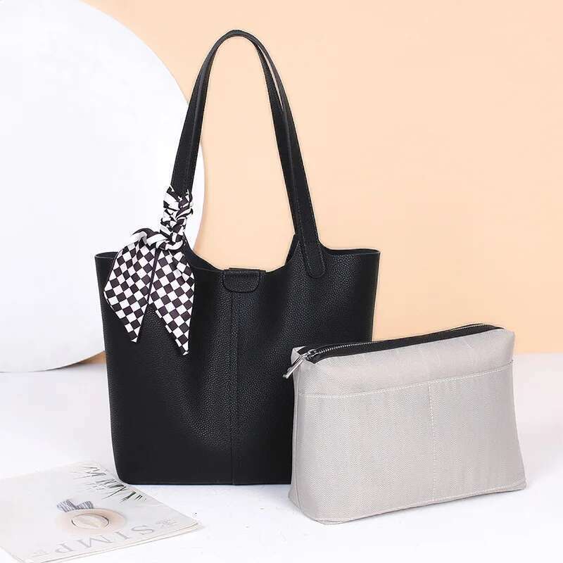 New Arrival Women's Genuine Leather Tote - Fashionable And Versatile Bucket Shoulder Bag In Premium Cowhide