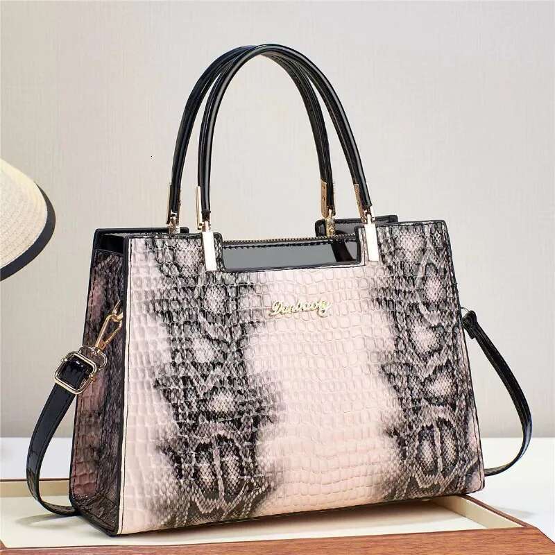 Designer Female Crossbody Bags For Women Crocodile Pattern Shopping Tote Bag Fashion Large Capacity Shoulder Handbags