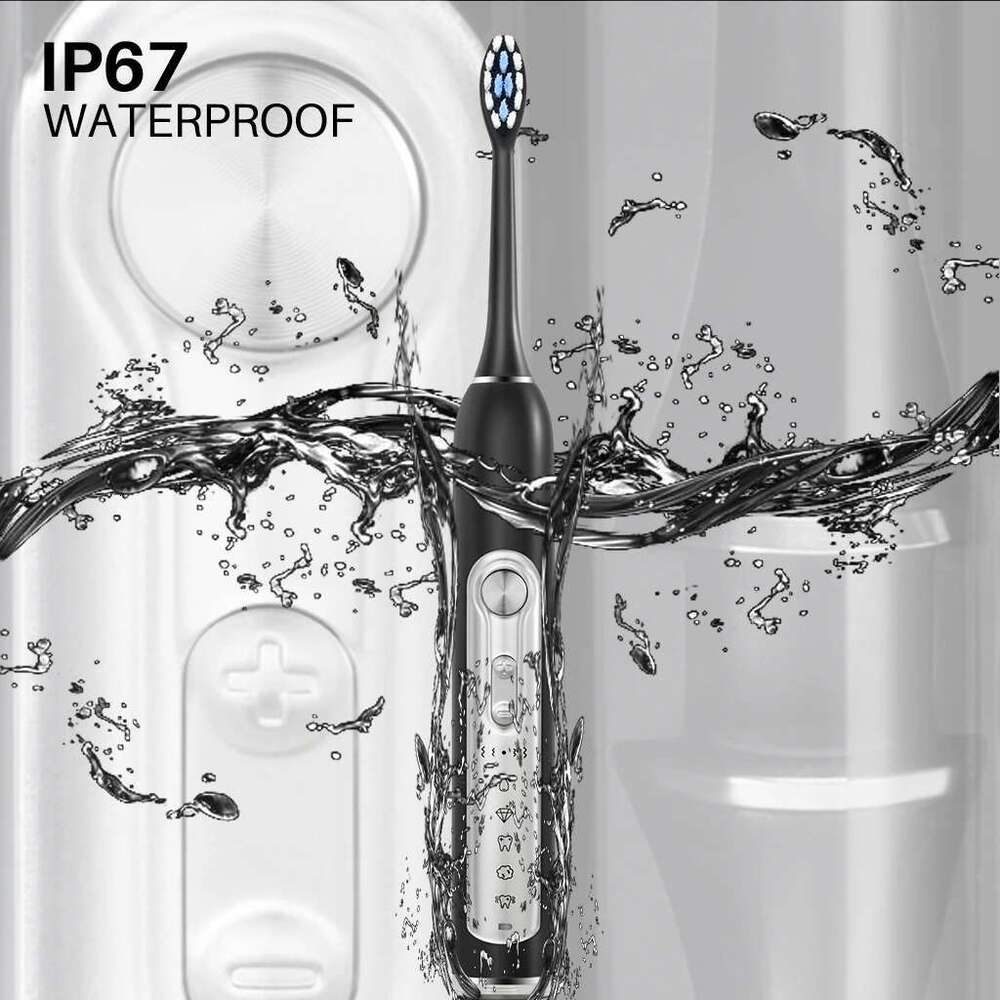 SUBORT S7 Super Sonic Electric Toothbrushes for Adult Kid Smart Timer Whitening Toothbrush IPX7 Waterproof Replaceable Heads Set