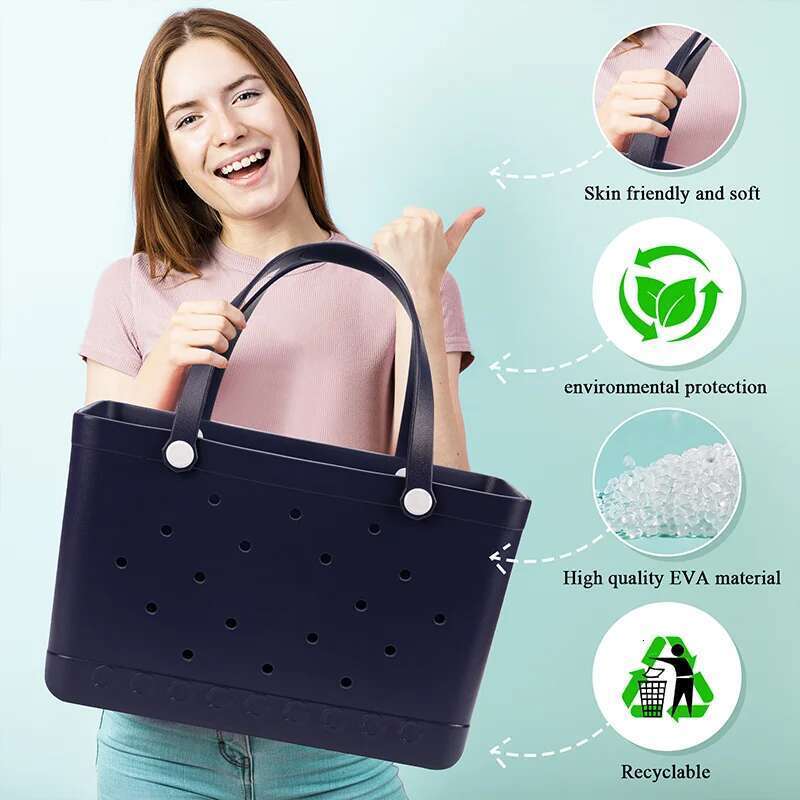 Multifunctional Fashion Design Women's Shopping Storage Casual Beach Bag Large Capacity Handbag