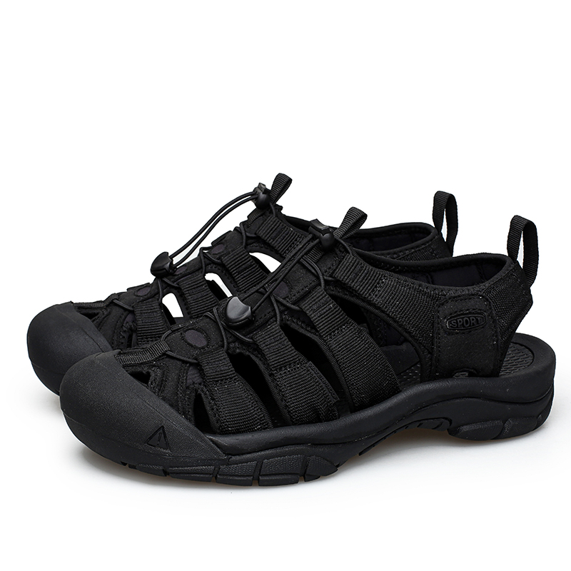Free Shipping Men Sandals black khaki brown Mens Fashion Classical Outdoor Trainers Platform Cord Sneakers Size 36-45