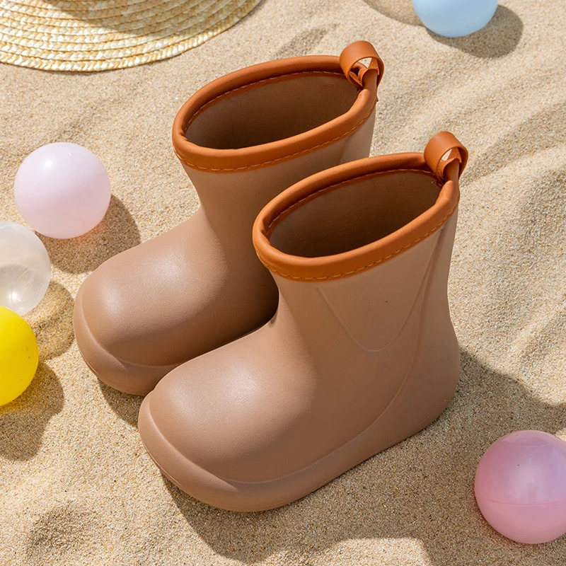 EVA Waterproof Rain Shoes Kids Infant Rain Boots Non-slip Baby Sneaker Cartoon Boy Girl Toddler Waterproof Children Shoes Summer 250515