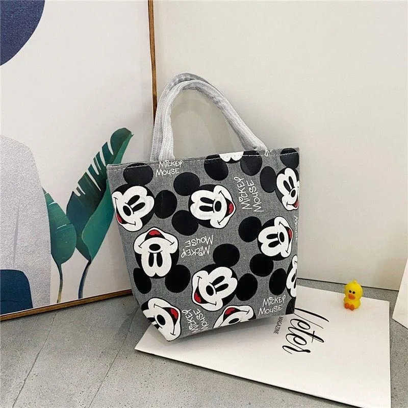 Disney New Mickey Handbag Oxford Cloth Womens Canvas Bag Womens Shoulder Handbag Mummy Bag Hand-carrying Small Cloth BagXJ250515
