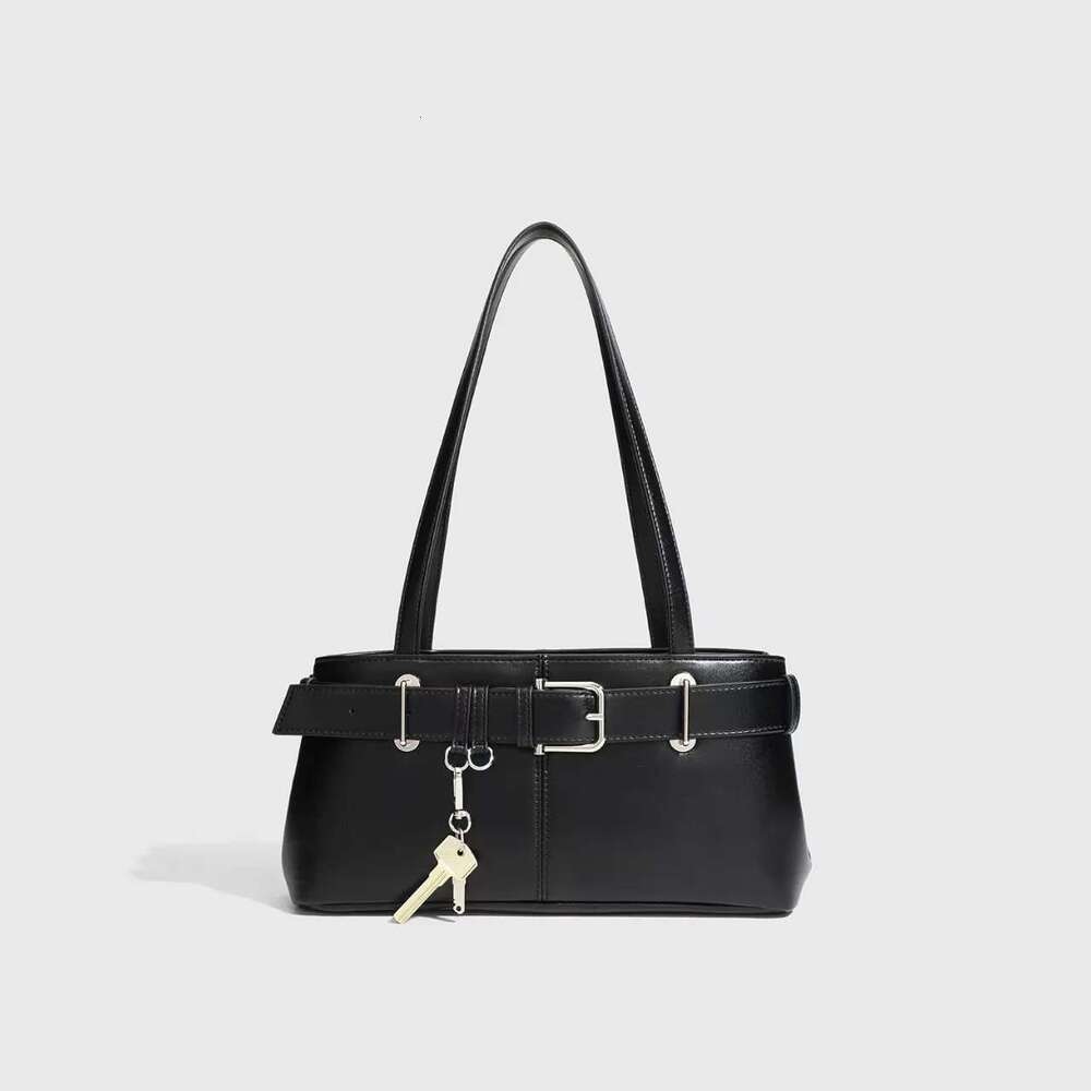 Leather Women's Design With A High-End Touch, Spicy Girl Handbag, Motorcycle Bag, Versatile Underarm Shoulder Bag