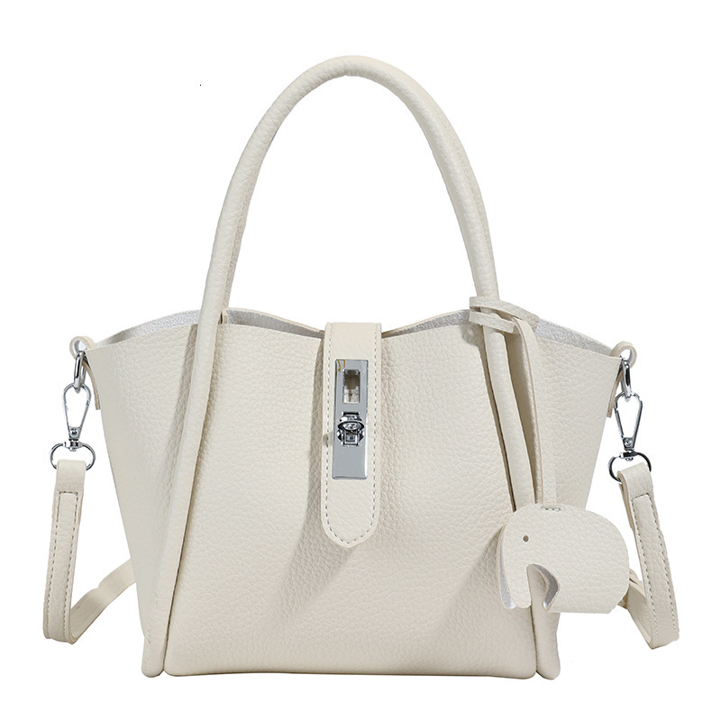 Luxury Brand High Quality New Style Summer Fashion Lychee Pattern Small for Women 2025 New Fashionable Handheld Bucket Simple Commuter Crossbody Bag