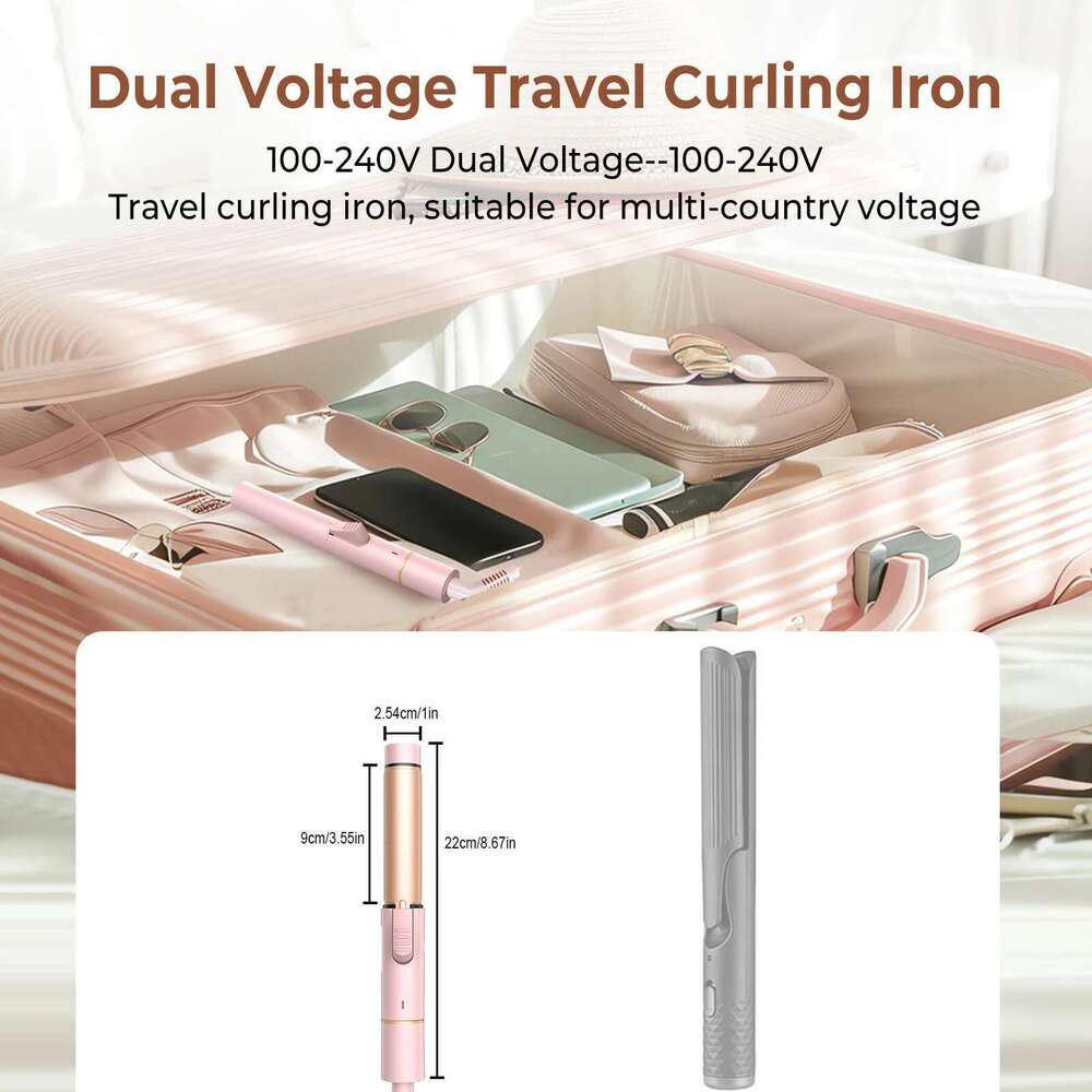 Electric Curler for Women Professional Ceramic Curling Iron Adjustable Temperature Instant Heating Hair Styling Tool